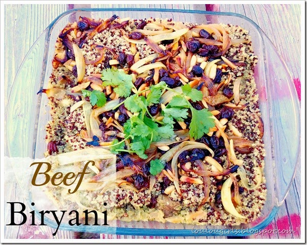 Beef Biryani with Quinoa