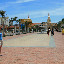 The walk up to the historical centre of Cartagena on a hot, hot day.