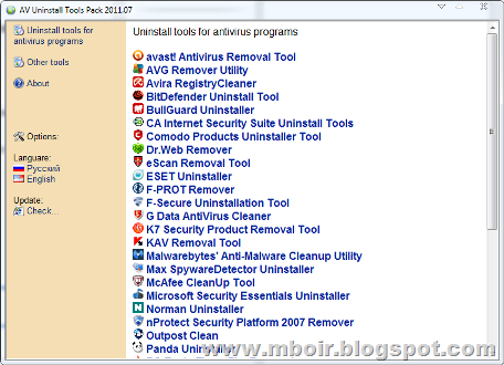 AV Uninstall Tool Pack