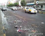 A cleaner part of Hadda Street, Sana'a, Yemen