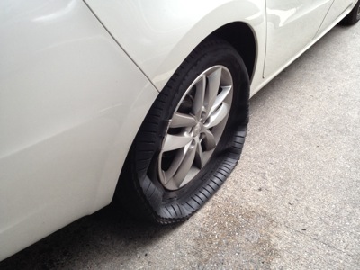 Tyre Exploded