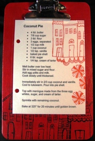 2011 12 LRoberts 01 Recipe Clipboard