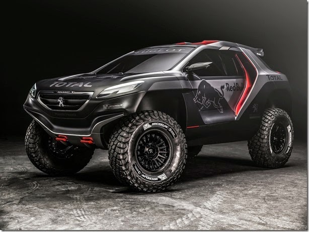 Peugeot 2008 DKR revealed in Nanterre, France on March 28th, 2014  Peugeot returns to Dakar 2015 // Flavien Duhamel/Red Bull Content Pool // P-20140414-00189 // Usage for editorial use only // Please go to www.redbullcontentpool.com for further information. //