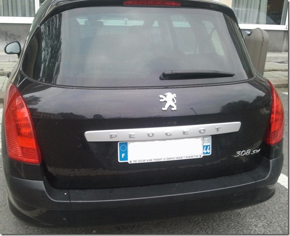 Peugeot 308 back Peugeot 308 back