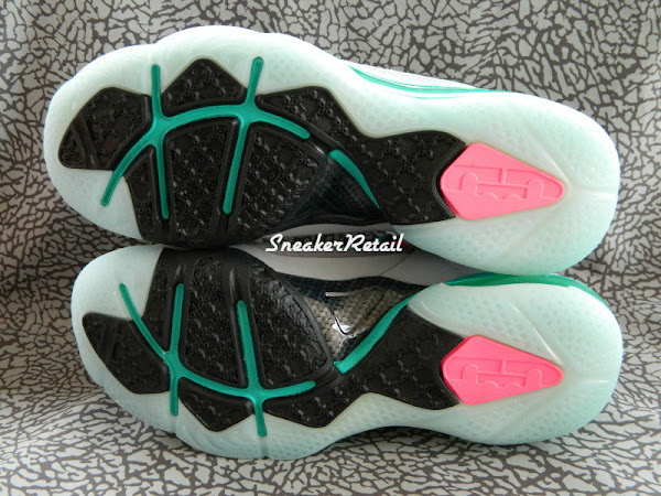 Detailed Look at Kids8217 Nike LeBron 9 GS 8220Miami Vice8221