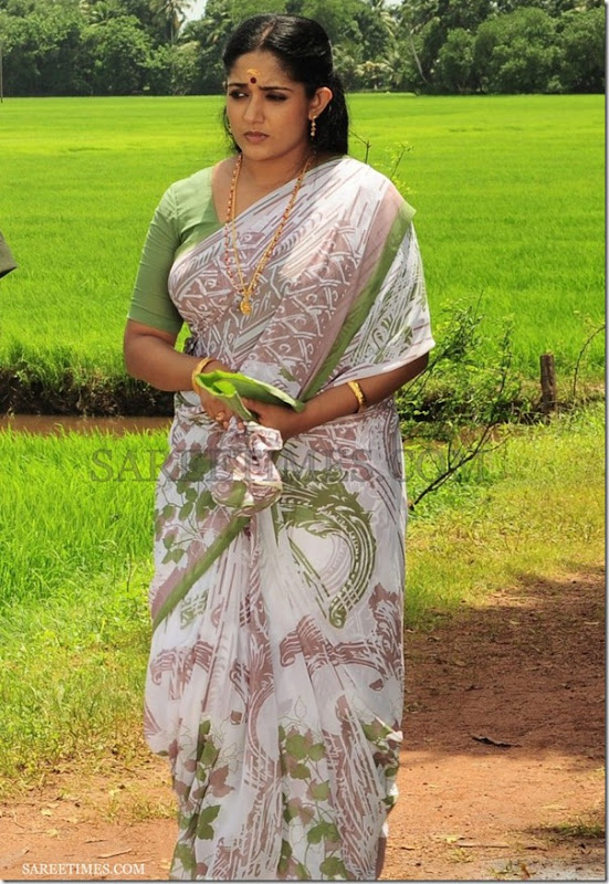 Kavya_Madhavan_Printed_Saree