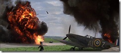 BoB Burning Spitfire