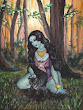 Elven Girl In A Woods By Michalesa