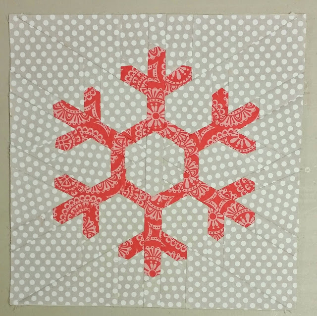 Not So Last Minute Christmas Quilt Along - Snowflake