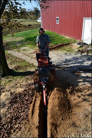 trench from the house trench from the house