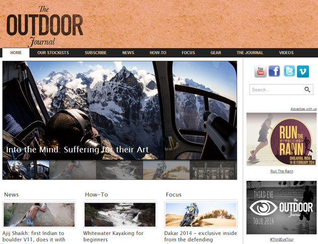 The Outdoor Journal Adventure site