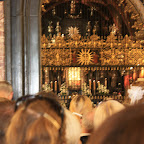 Our Lady of Czestochova Church Black Madonna being covered.JPG