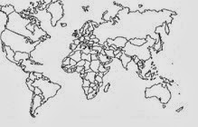 c0 Line drawing of a world map