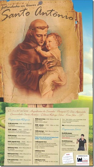 santo antônio cartaz 2012