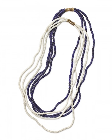 Each of these necklaces is handmade by Kenyan Masai women from vintage glass beads.