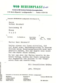 Berlinplast GmbH Ende Berlinplast GmbH Ende