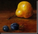 Pear and blue plums 1