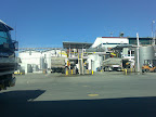Tomato truck wash platforms.