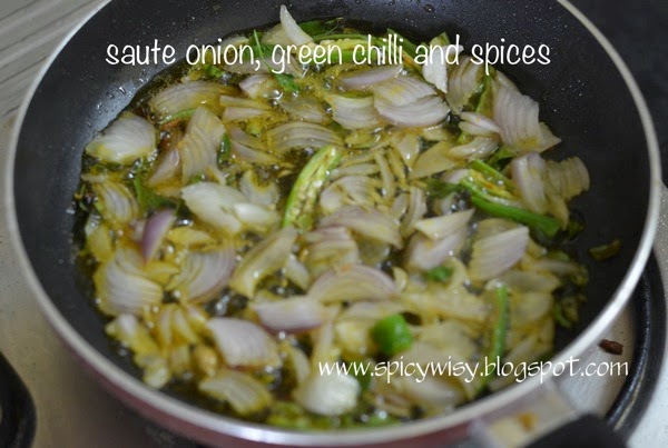 saute onion green chilli and spices.jpg Saute onion green chilli and spices