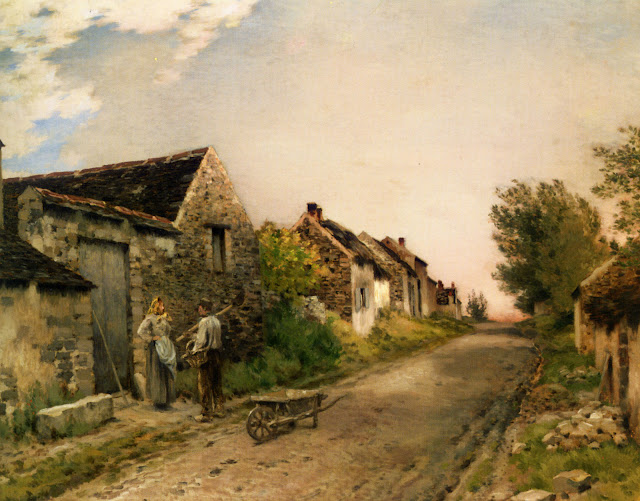 Jean Charles Cazin: Naturalismo, paisaje con figuras