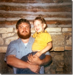 1979 06 25 Niels and Henrik at Little House in the Big Woods