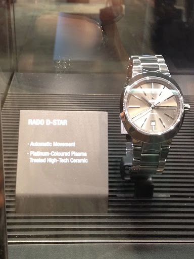 This style by Rado is actually ceramic! A nice, lightweight and durable option for men. This style by Rado is actually ceramic! A nice, lightweight and durable option for men.