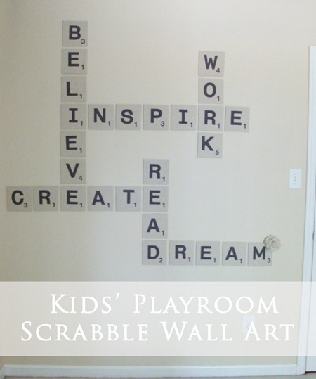 Scrabble Wall Art Tutorial