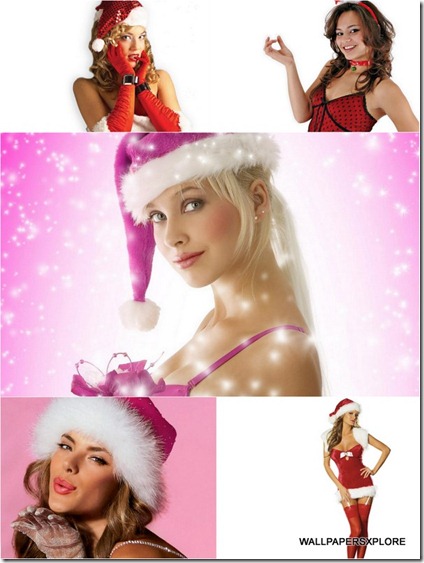 30 Christmas Girls HD Wallpapers { SET- 2 }