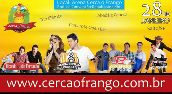 Festa Cerca o Frango 2012 - Dia 28 de janeiro