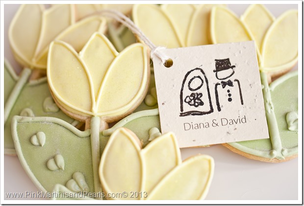 tulip bridal shower cookies