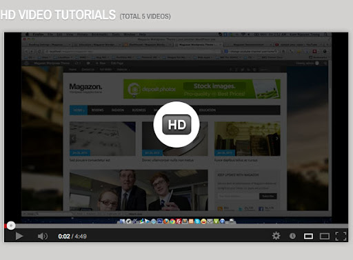 HD Video tutorials