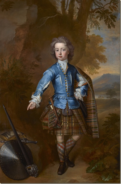 Jeune garçon en kilt