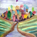 watercolour 9x12 inches, 27 March 2012