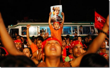 Burma by-election celebrations Burma by-election celebrations