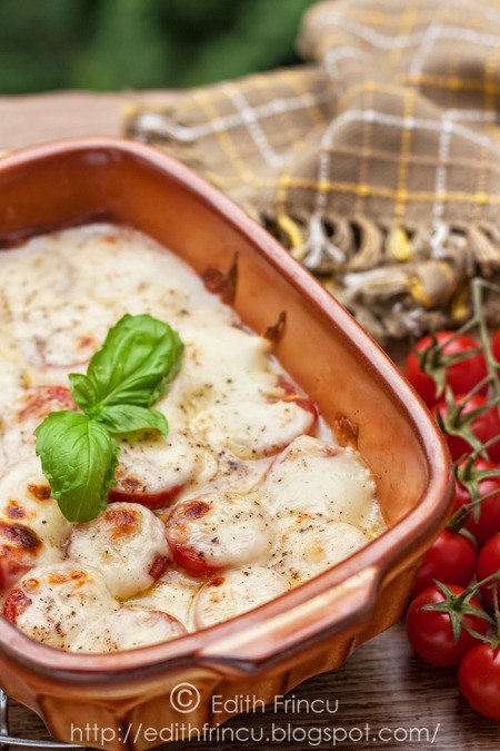 mozzarella si rosii gratinate 1