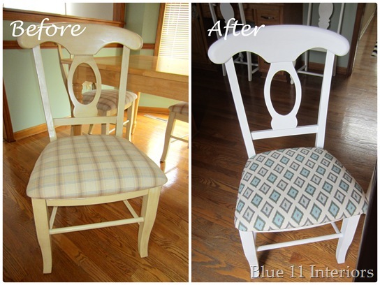 Chair before and after