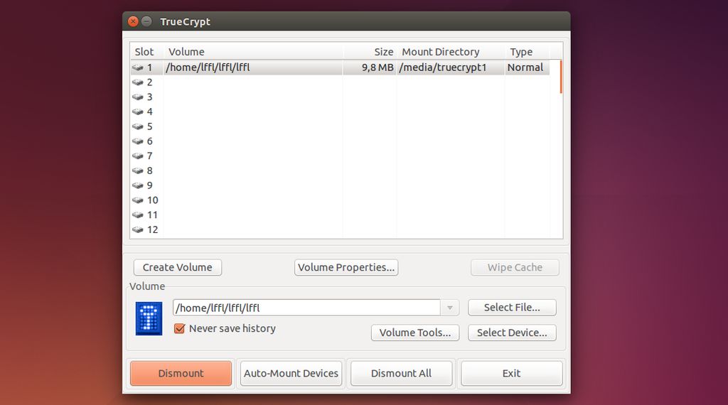TrueCrypt in Ubuntu Linux