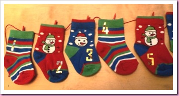 Advent Sock Calendar 1