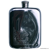 Hip Flask with Scottish Thistle, 6oz