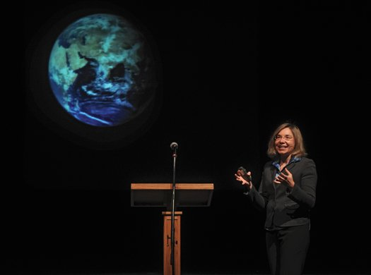 Collateral Damage: Katharine Hayhoe, an atmospheric scientist, wrote a chapter on climate change for Newt Gingrich’s forthcoming book, only to have it pulled after the politician hit the campaign trail. Nellie Doneva / AP Photo