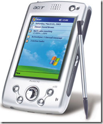 Newer Personal Digital Assistant type of computer PDA