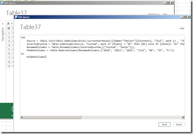Advanced query editor