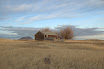 One of the other out building on the ranch, this was taken towards the end of the day and I think thats Round Butte in the backround
