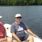 Debbie and Eric take a little boat ride.