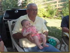 Grandpa George Miller with Claire