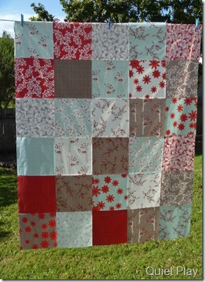 Winter's Lane quilt top