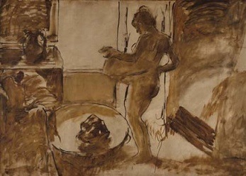 Edgar Degas, Nude Woman Drying Herself, 1884-1892 Edgar Degas, Nude Woman Drying Herself, 1884-1892