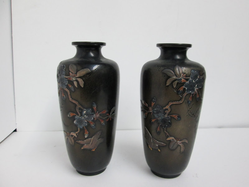 Asian Vase Pair