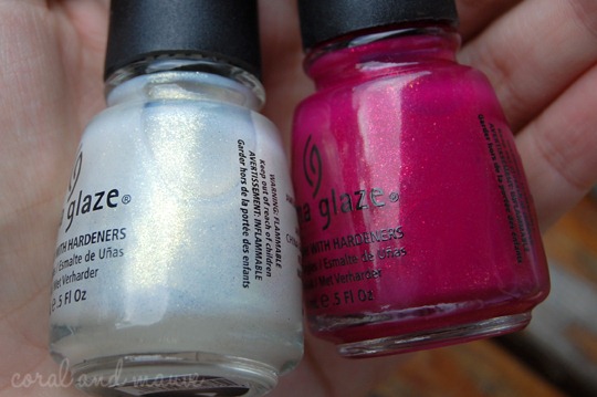 China Glaze White Cap und Ahoy! Maiandjays Bestellung