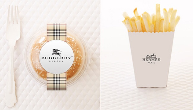 Mc Donald's - Hamburger Burberry e Batatinhas Hermés